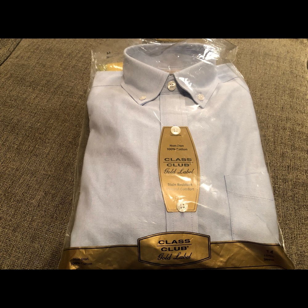 Class Club Gold Label Botton Down Shirt size 14